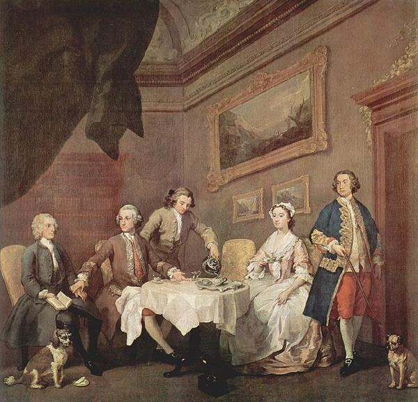 HOGARTH, William Familie Strode Familienportrat oil painting image